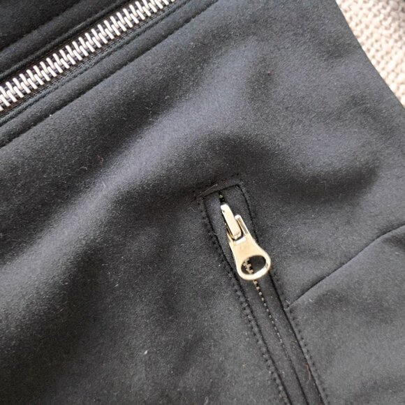 Randy Kemper Black Lined Skirt | Front Zip | Back Slit | Size 8 - Picture 4 of 5